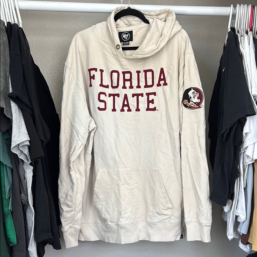 Vintage Style 47 Cream Florida State Seminoles Men's XXL Sweater Hoodie